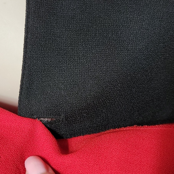 Retro Vintage Red and Black Tailored Suit Jacket with an insert sz L - Picture 4 of 6